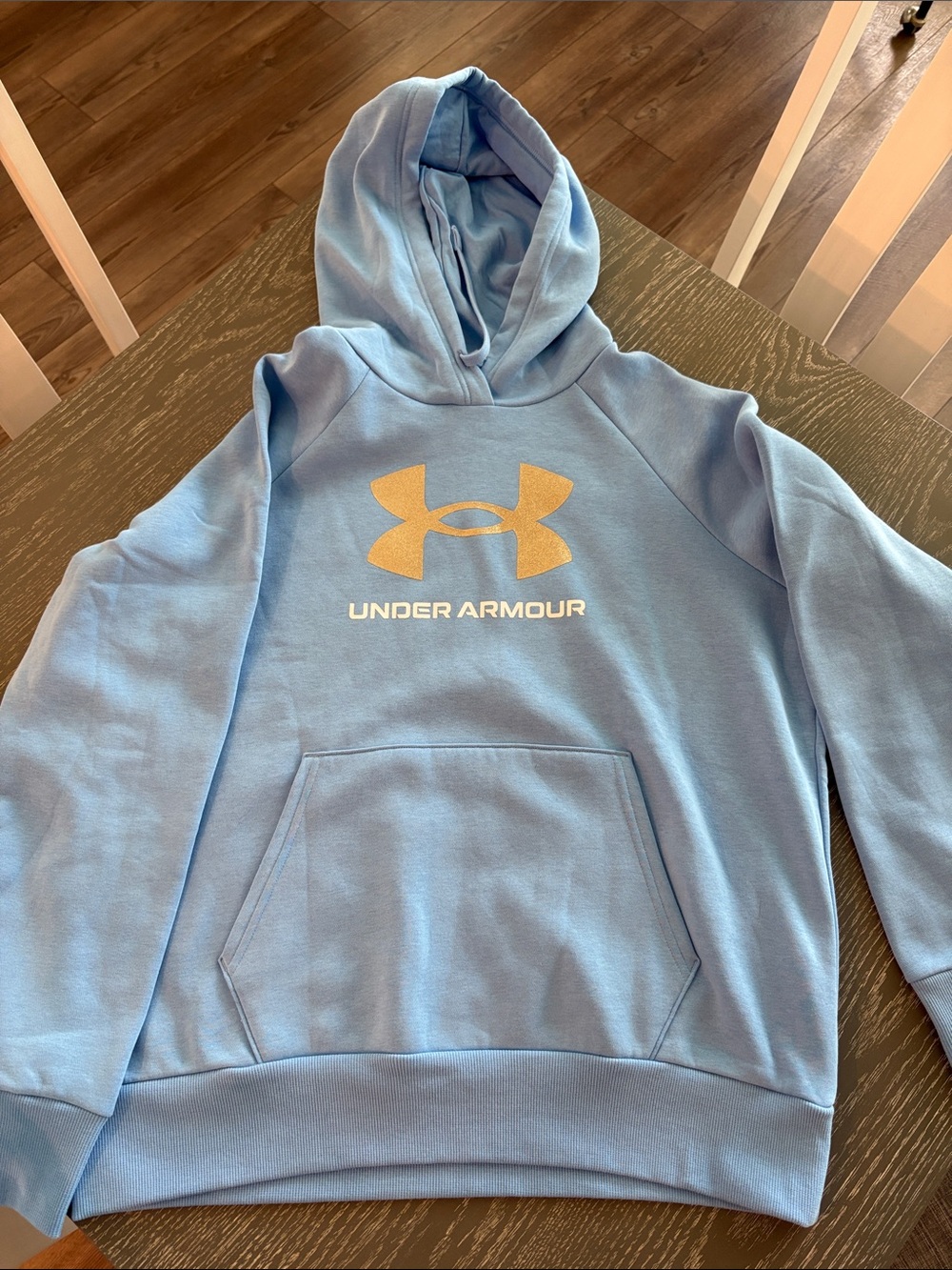Under Armour Light Blue Logo Hoodie
